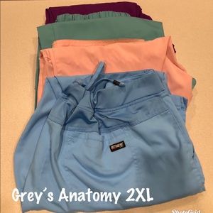 Grey’s Anatomy women’s scrub pants - a bundle of 4
